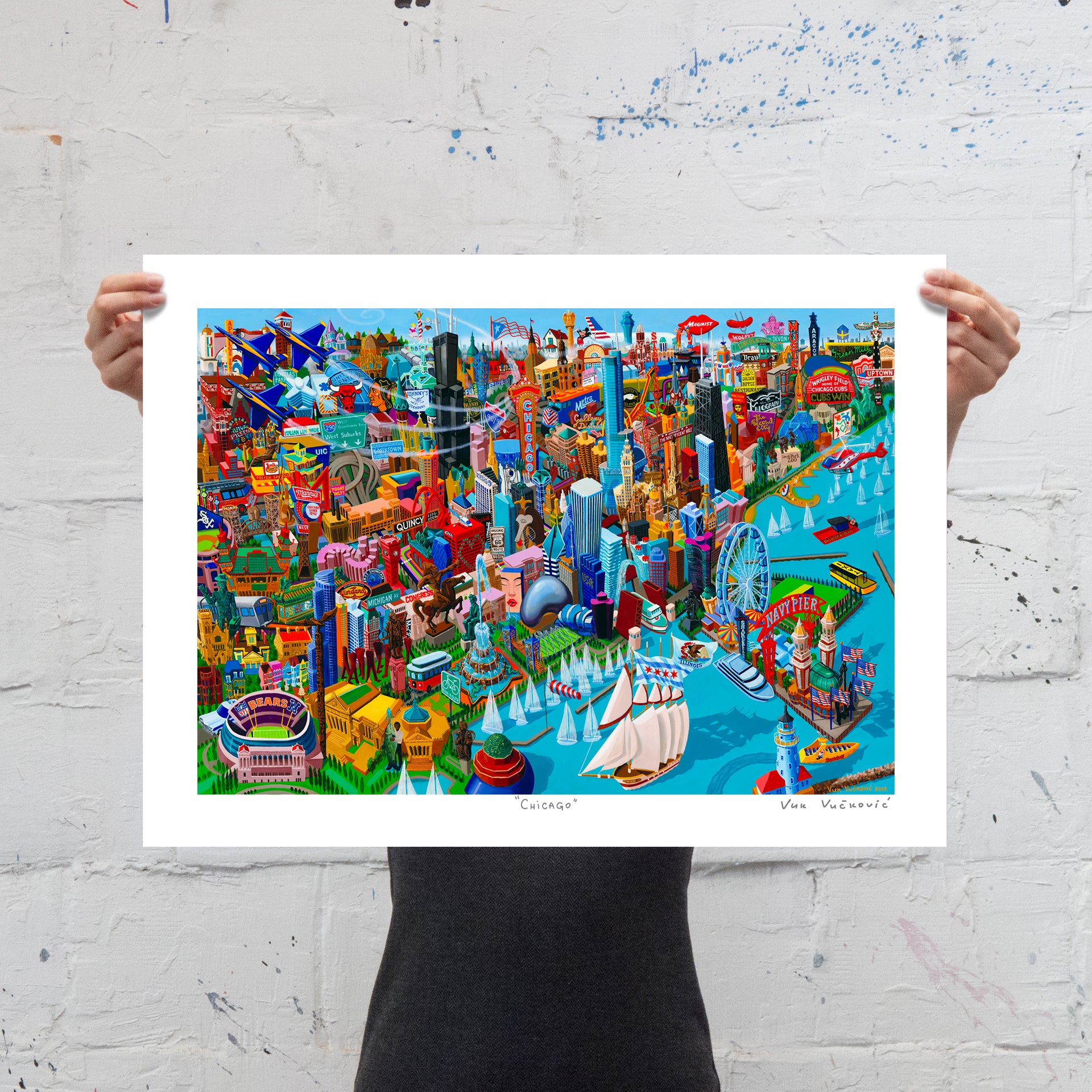 Chicago - print on paper 18x24"
